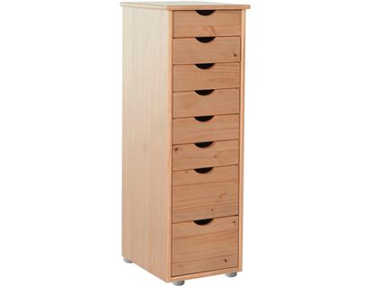 Gava-commode 8 Tiroirs En Pin Naturel