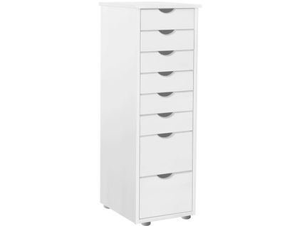 Gava-commode Avec 6 Tiroirs En Pin Blanc