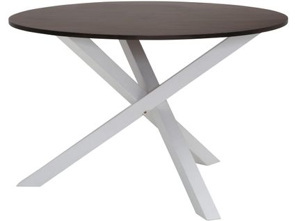 Bristol-table à Manger 6 Personnes Bois Blanc 120cm
