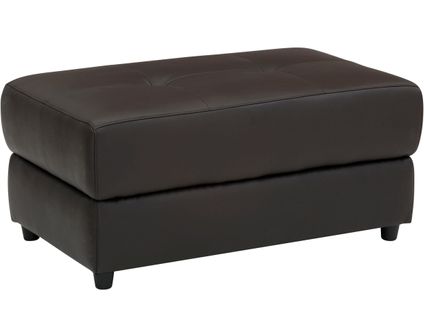 Capena-pouf Rembourré En Pu Marron