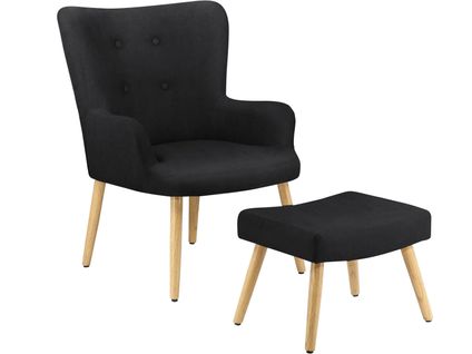 Coco-fauteuil Microfibre Noir