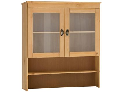 Oslo-huche 2 Portes En Verre En Aspect Chêne