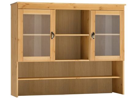 Oslo-huche 2 Portes En Verre En Aspect Chêne