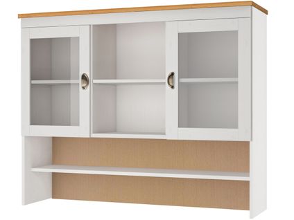 Oslo-huche 2 Portes En Verre En Blanc