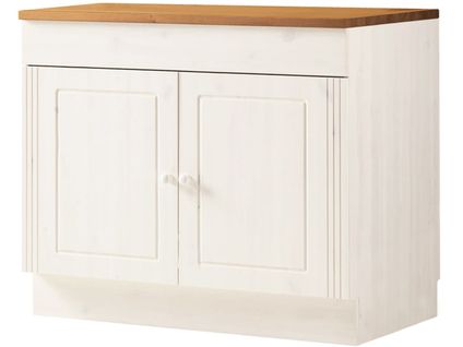 Anita-meuble Avec 2 Portes En Pine White Honey