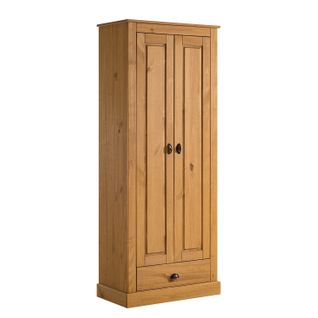 Toby-armoire En Bois De Pin Avec Deux Portes Et Un Tiroir