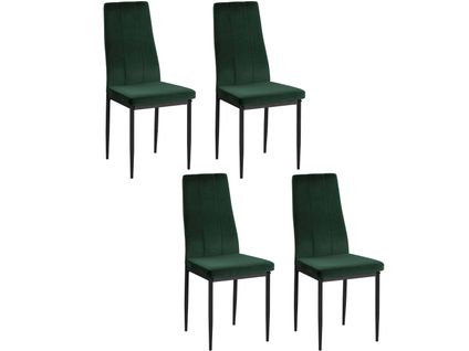 Kelly - Chaise 4 Pk Vert Foncé