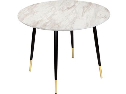 Monza - Table à Manger En Effet Marbre 4 Personnes D100