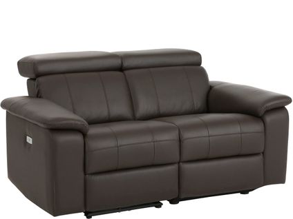Tanaro-canapé 2 Places Avec Fonction Électrique En Pu Marron
