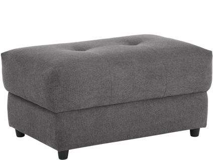 Tanaro-pouf Rembourré En Tissu Anthracite