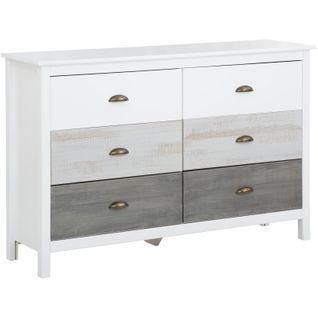 Salva-commode Aves 2x3 Tiroirs En Mdf Blanc