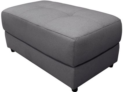 Capena-pouf Rembourré En Tissu Tissé Gris