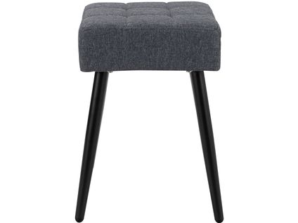 Louise - Tabouret Anthracite. Noir