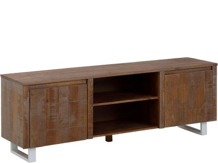 Lagos-bas De Tableau Avec 2 Portes En Pine Brown