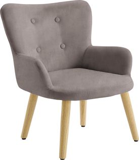Coco-fauteuil Pour Enfants En Microfibre Grise