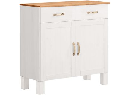 Alby-buffet 2 Portes 2 Tiroirs Blanc/miel
