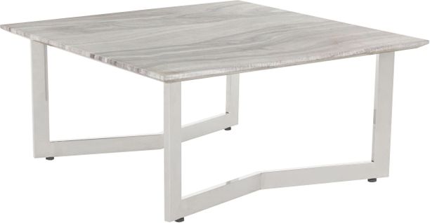 Tinto-table Basse 90 Cm En Marbre / Acier