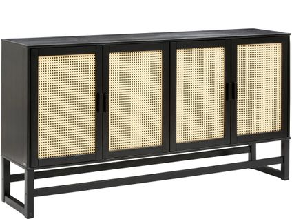 Jolene-buffet Avec 4 Portes En Pin Expresso