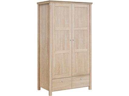 Marian-armoire à Deux Portes Et Deux Tiroirs En Couleur Chêne