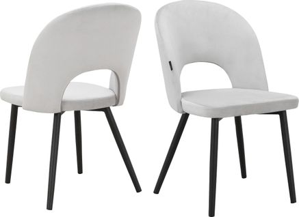 Nancy-chaise 2 Pk Gris Clair