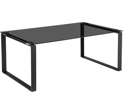 Otis-table Basse Verre Fumé Noir