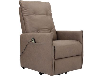 Marko-fauteuil Inclinable Électrique Et Relevable En Pu Cappucino