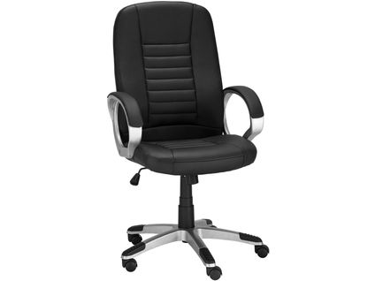 Cruise-chaise De Bureau En Pu Noir