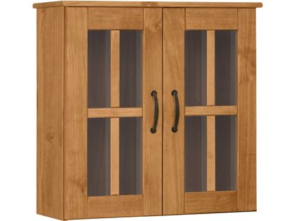 Alby-armoire De Toilette Murale 2 Portes En Bois Naturel