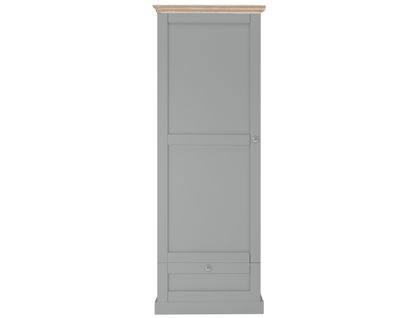 Binz - Armoire Avec 1 Porte En Gris / Chêne