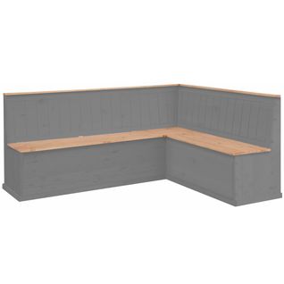 Sara-banc D'angle Gauche Cire Grise