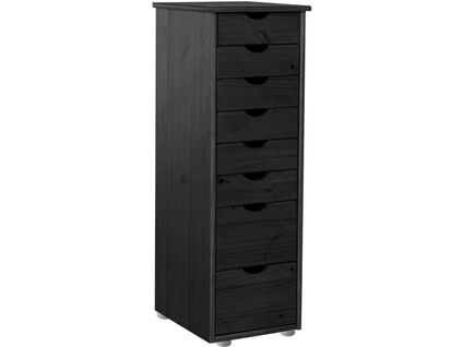 Gava-commode 8 Tiroirs Noir