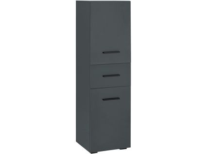 Malika-armoire Avec 2 Portes Et 1 Tiroir En Anthracite