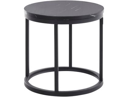 Greco-table Basse En Mdf Noir Marbre