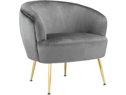 Paloma-fauteuils En Velours Gris