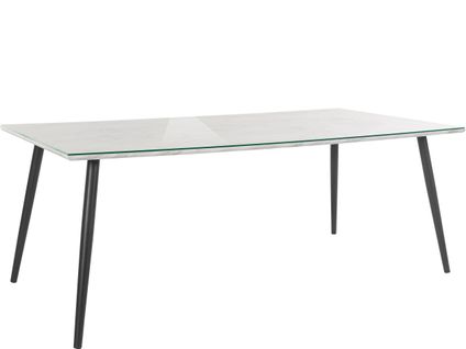 Mimmi-table De Salle à Manger 200x100 Cm En Blanc