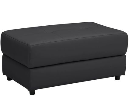 Rayland-pouf Noir Gl/pu