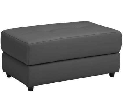 Rayland-pouf Noir Pu