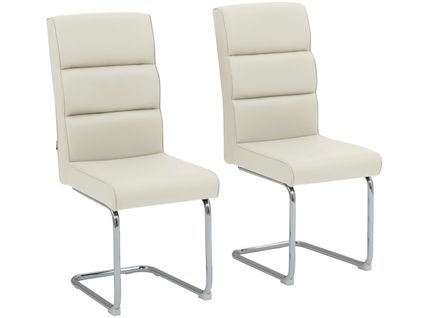 Carola-chaise De Salle à Manger 2 Pk Blanc