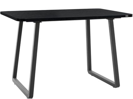 Leeds-table à Manger 120 Cm Noir/noir