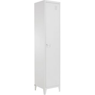 Salino-armoire à 1 Porte En Métal Blanc