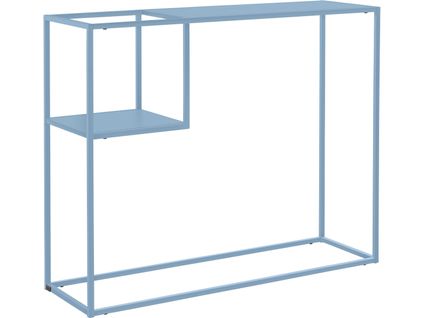 Sisto-table Console Avec 1 Étagère En Métal Petrol