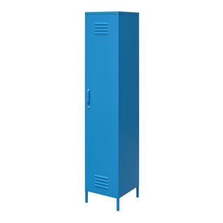 Cache - Armoire à 1 Porte En Métal Bleu