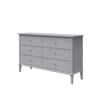 Franklin - Commode Avec 6 Tiroirs En Effet Bois Gris