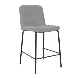 Corey-tabouret De Bar En Tissu Gris