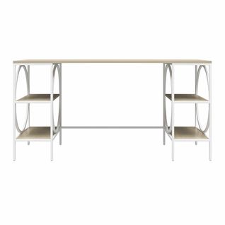 Cambridge-bureau à Colonne En Panneau De Particules Stratifié Chêne Pâle