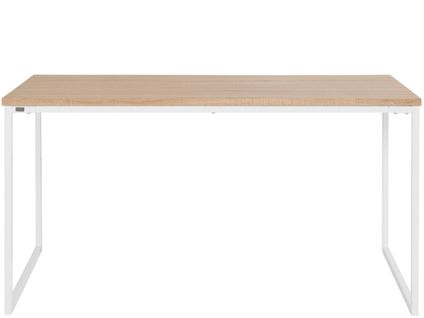 Mali - Table à Manger En Effet Chêne Blanc 6 Personnes L160