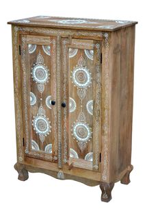 Sharma-buffet Avec 2 Portes En Manguier Brun Clair