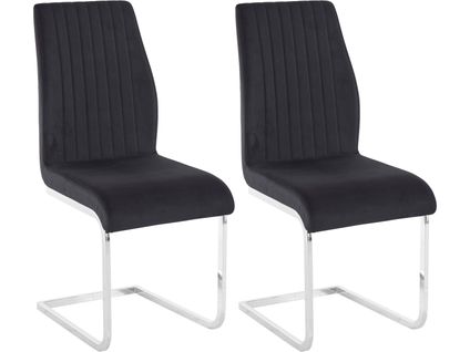 Greta-chaise De Salle à Manger 2 Pack Noir