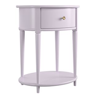 Aurora-table D'appoint à 1 Tiroir En Mdf Lavande