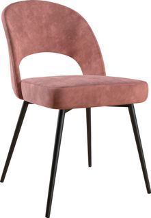 Alexi-chaise De Salle à Manger Tapissée En Velours Rose